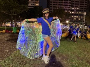 Member with cape at Mardi Gras 2026 3